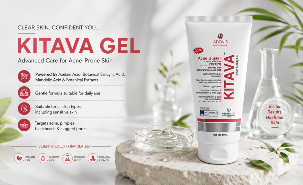 kitava gel best acne gel for face | adonis