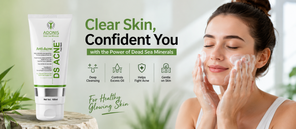  acne control face wash for oily skin | dead sea adonis